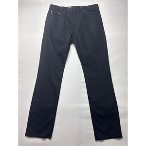 Adriano Goldschmied Men's The Everett Slim Straight Black Pants -33x32 (34x32.5)